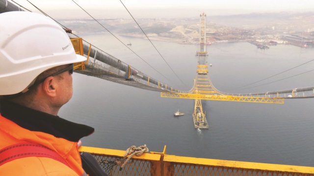 Körfez köprüsünde ilk 275 metre tamam