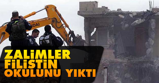 İsrail, Filistinlilerin okulunu yıktı