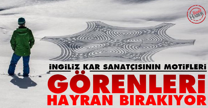 İngiliz kar sanatçısının motifleri görenleri hayran bırakıyor