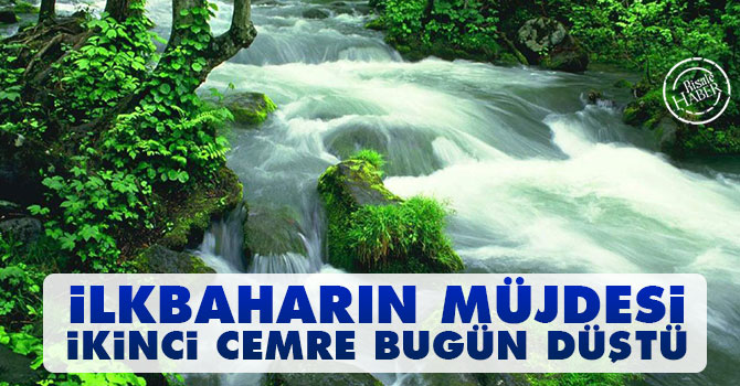 İlkbaharın müjdesi ikinci cemre suya düştü