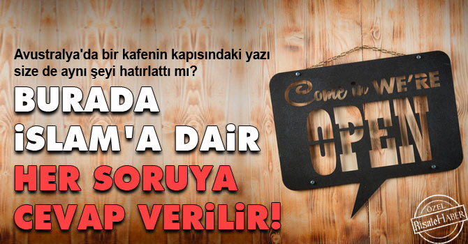 Avustralya'da bir kafe yazısı: Burada İslam’a dair her soruya cevap verilir!
