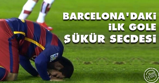 Arda'dan Barcelona'daki ilk golüne şükür secdesi