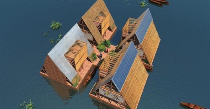 Yüzen okullar inşa ediliyor