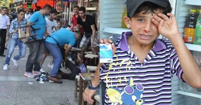 Suriyeli çocuğu döven esnaf