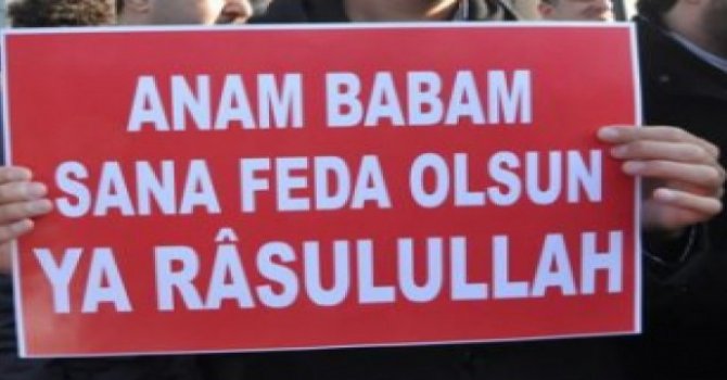 Peygamberimize iftira atan gazeteye tepki