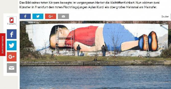 Aylan Kurdi’nin Dev Resmi Yapıldı