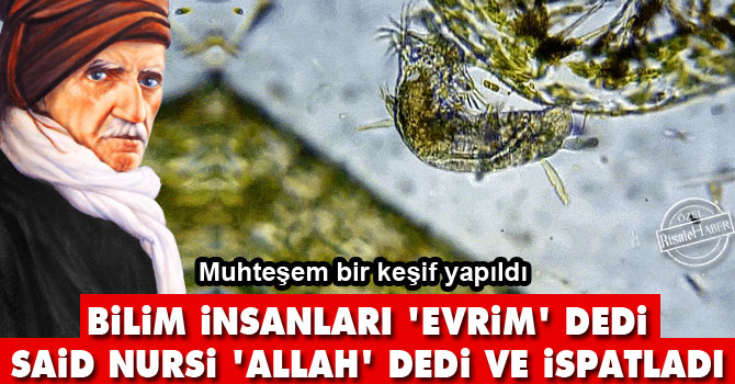 Bilim insanları 'evrim' dedi, Said Nursi 'Allah' dedi ve ispatladı