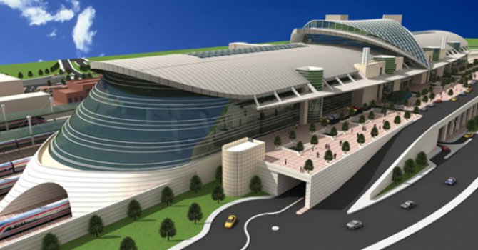 Uzay üssü gibi tren garı!