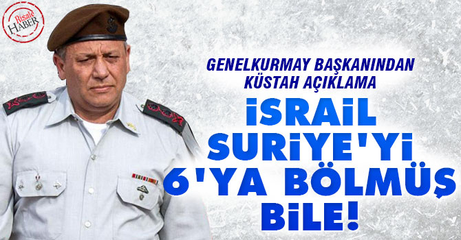 İsrail Suriye'yi 6'ya bölmüş bile!