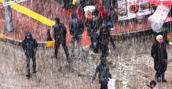 Van’da da beyaz rahmet