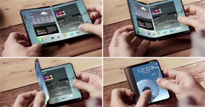 İşte Samsung'un "katlanabilir ekranı! (Video)