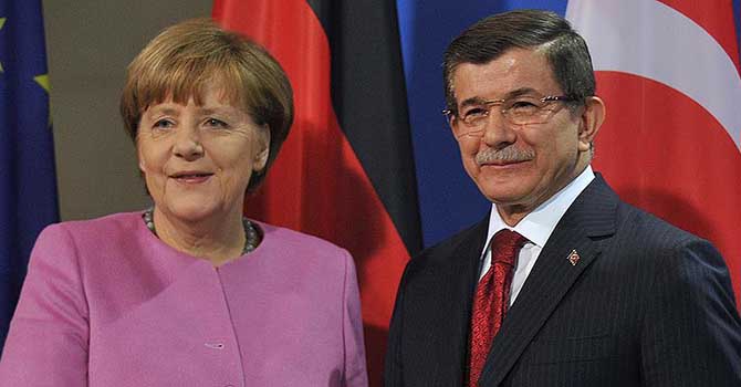 Başbakan Davutoğlu, Merkel ile görüştü
