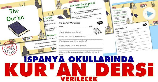 İspanya okullarında Kur'an dersi verilecek