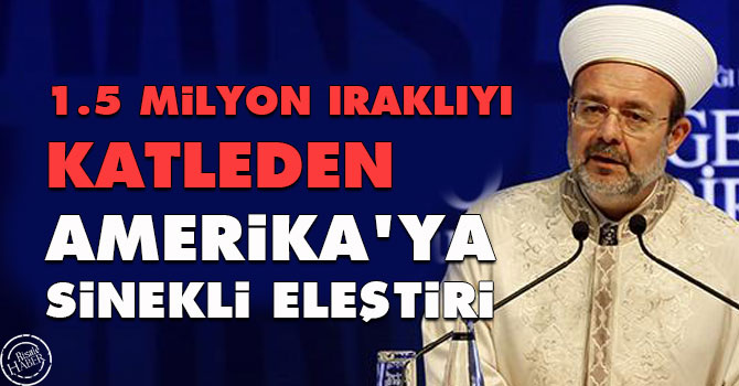 1.5 milyon Iraklıyı katleden Amerika'ya sinekli eleştiri