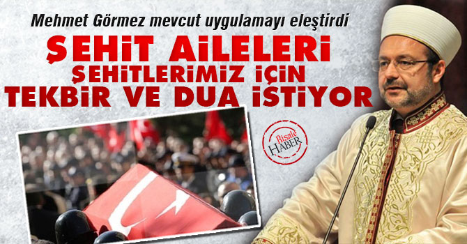 Şehit Aileleri Şehitlerimiz için tekbir ve dua istiyor