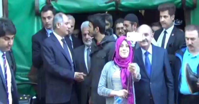 Bakanlar teröre inat Ulu Camii'nde