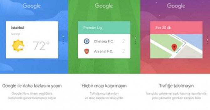Google Now Türkiye'de kullanıma sunuldu!