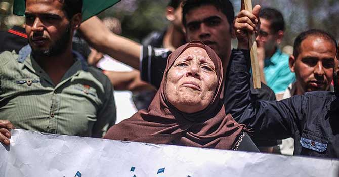 Gazze'de Refah Sınır Kapısı için gösteri düzenlendi