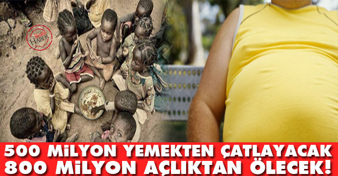 500 milyon yemekten çatlayacak 800 milyon açlıktan ölecek!