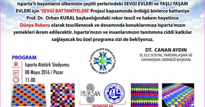 Dünyanın en büyük sevgi battaniyesi rekoru