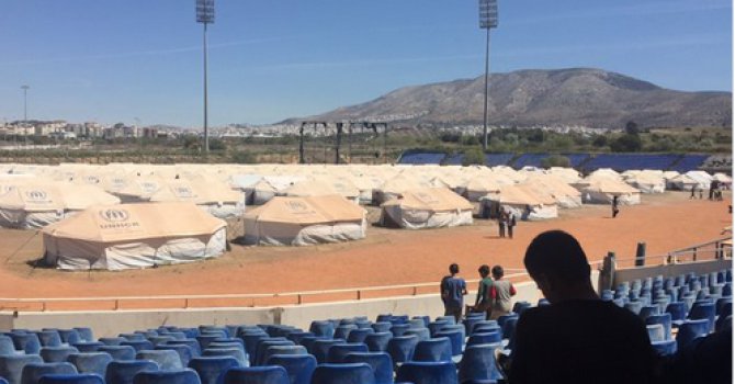 Yunanistan: Olimpiyat Stadı artık bir mülteci kampı