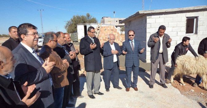 Başak Merkez Camii’nin temeli dualarla atıldı