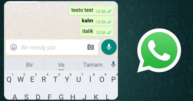 Whatsapp'ın yeni yazı stilleri nasıl kullanılır?