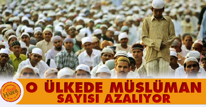O ülkede Müslüman sayısı azalıyor