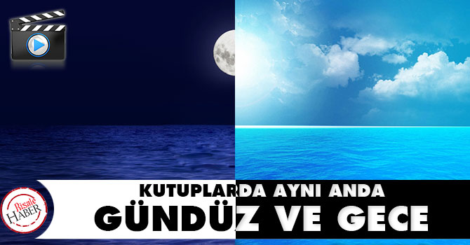 Alaska'da aynı anda hem gece hem de gündüz (Video)