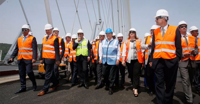 65 ülkenin büyükelçisi Yavuz Sultan Selim Köprüsü'nde