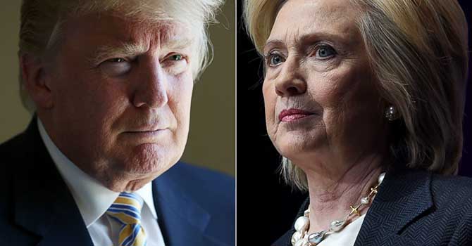Trump ve Clinton karşı karşıya geldi