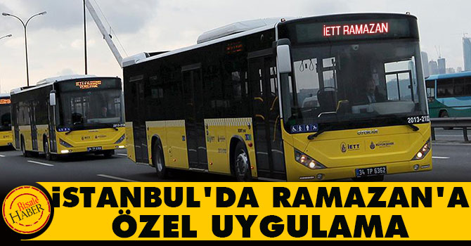 İstanbul'da Ramazan'a özel uygulama