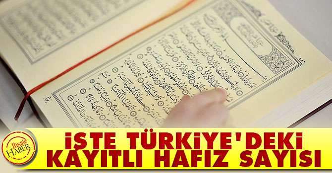 İşte Türkiye'deki kayıtlı hafız sayısı