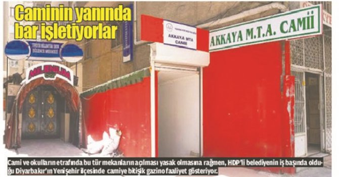 Bar değil cami kapatıldı!