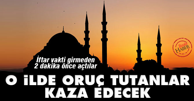 O ilde oruç tutanlar kaza edecek