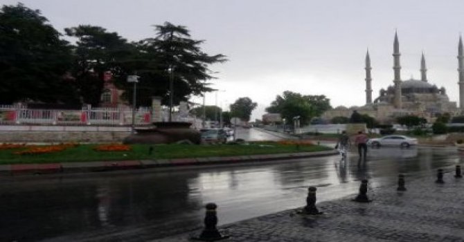Edirne'ye rahmet yağdı