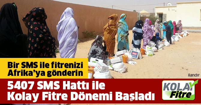 SMS Hattı ile Kolay Fitre Dönemi başladı