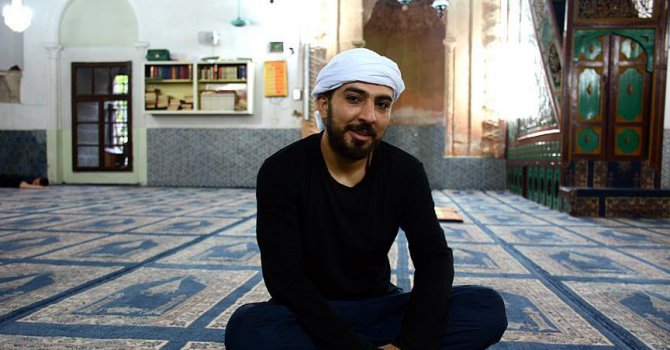 Tarihi camide itikafa girdiler