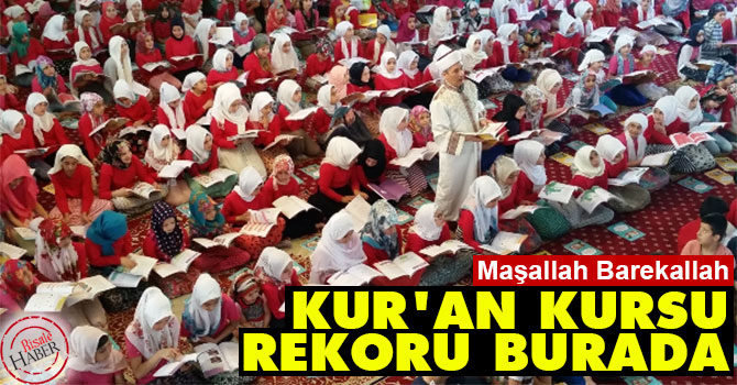 Maşallah: Kur'an kursu rekoru burada