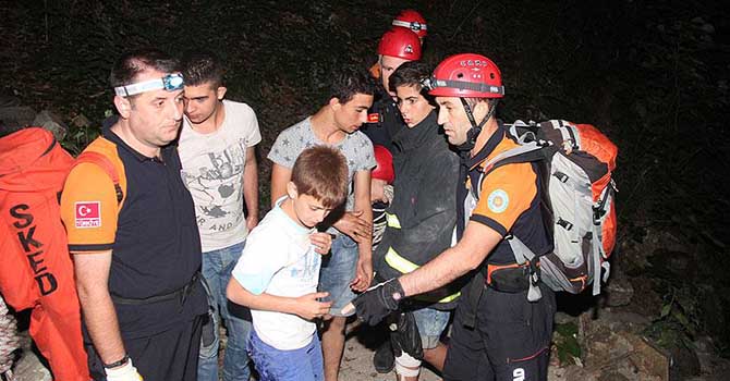 Uludağ eteklerinde kaybolan çocuklar böyle kurtarıldı