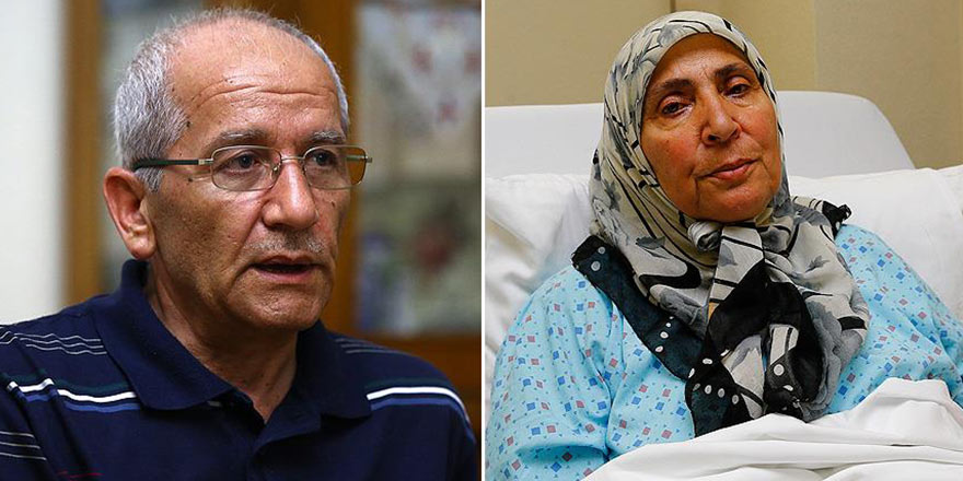 Tanklara el ele karşı çıkan karı koca