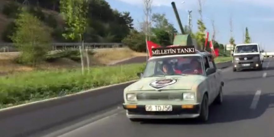 'Milletin Tankı' başkent caddelerinde