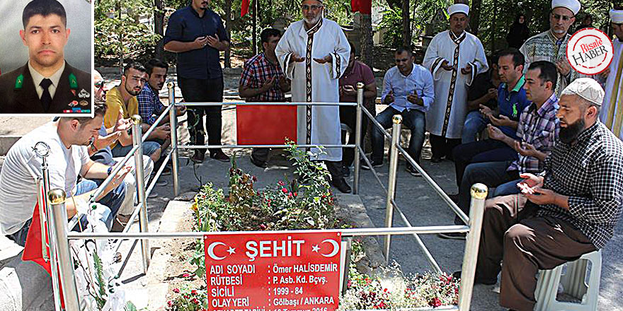 Kahraman şehit Halisdemir'in kabri boş kalmıyor