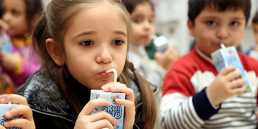Okul sütü programına devam