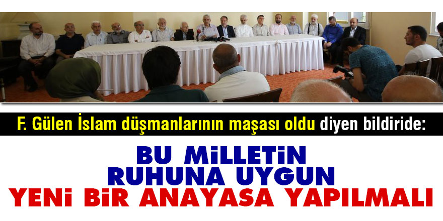 Bu milletin ruhuna uygun yeni bir anayasa yapılmalı