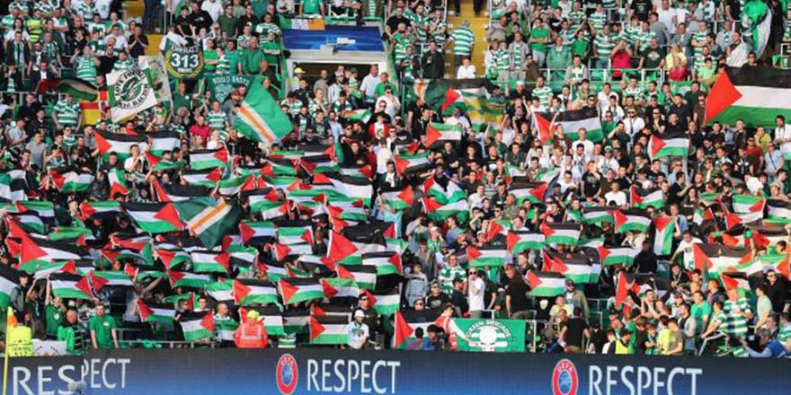 Celtic taraftarının Filistin'e desteği UEFA'ya rağmen sürüyor