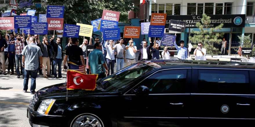 Joe Biden Ankara'da protesto edildi