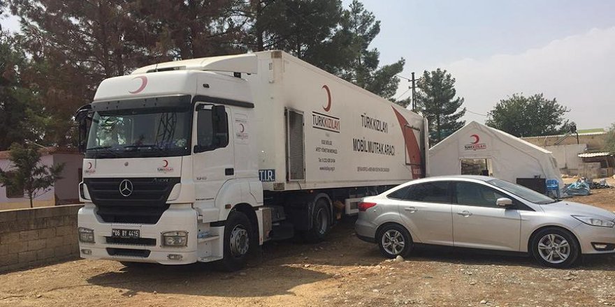 Türk Kızılayından Cerablus'a yardım eli