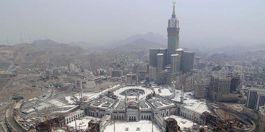 Hacı adaylarının rotası kuşbakışı fotoğraflandı