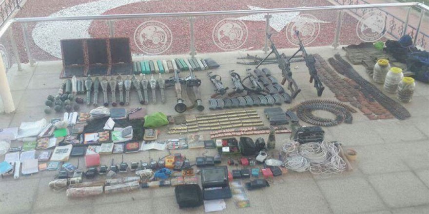 PKK'ya ait çok sayıda mühimmat ele geçirildi